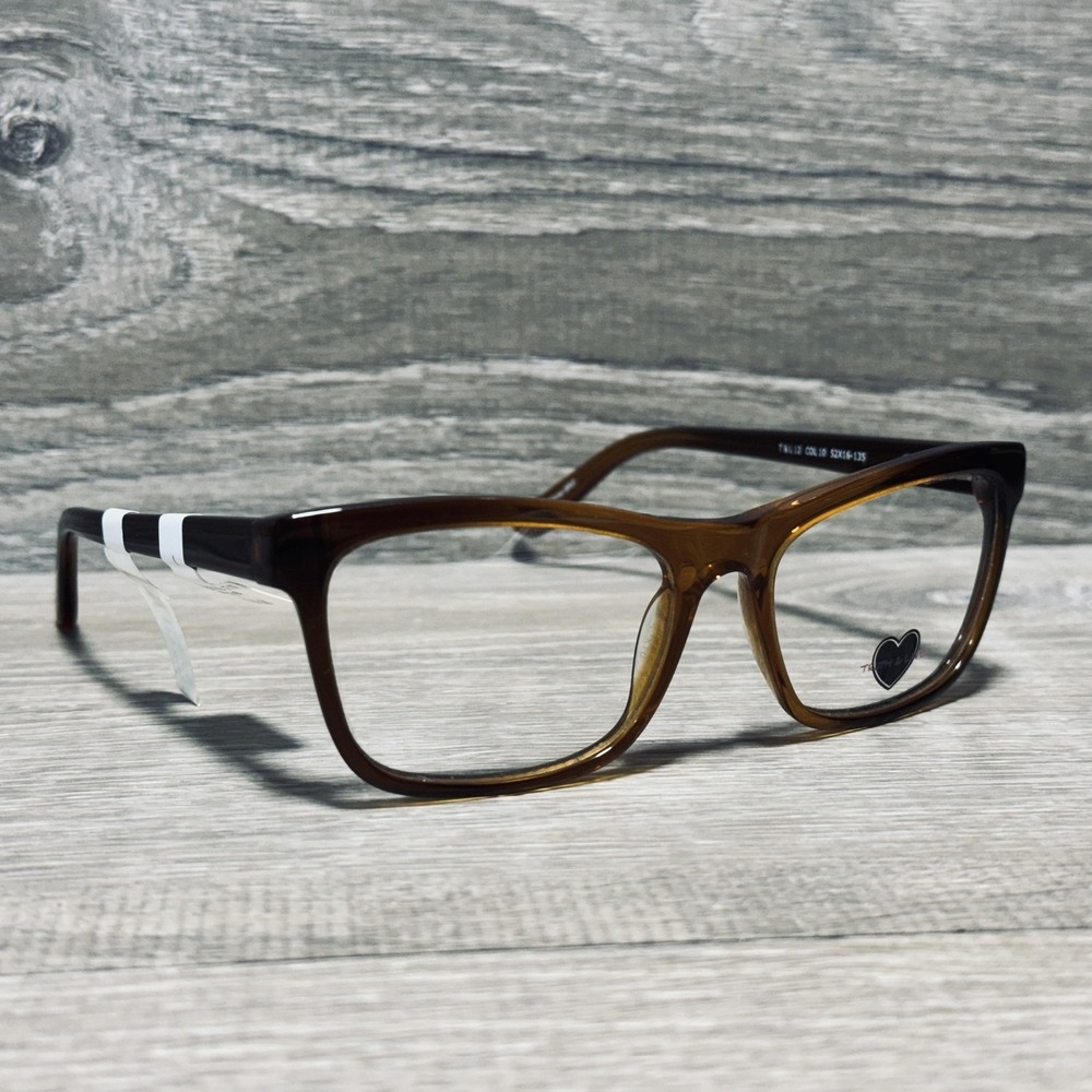 Truth & Love T&L12 COL10 Eyeglass Frames Womens 52-16-135‎ Brown Square Optical